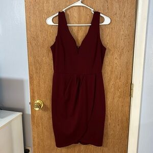 Dark Red Dress